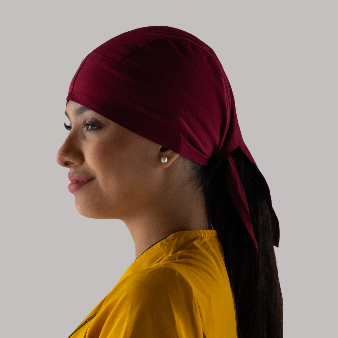 Gorro Quirúrgico Unisex Vino Fourways