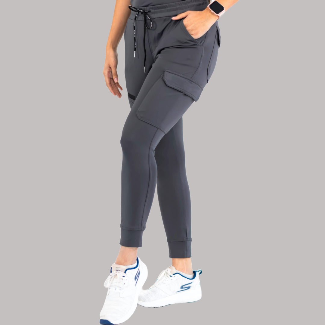 Jogger Quirúrgico Super Stretch Gris Mujer, Scrubs 905