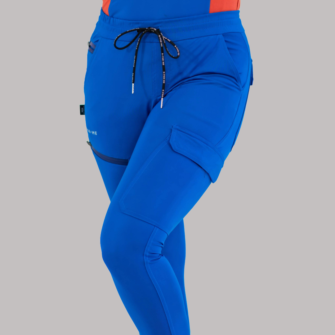 Jogger Quirúrgico Super Stretch Azul Rey Mujer, Scrubs 905