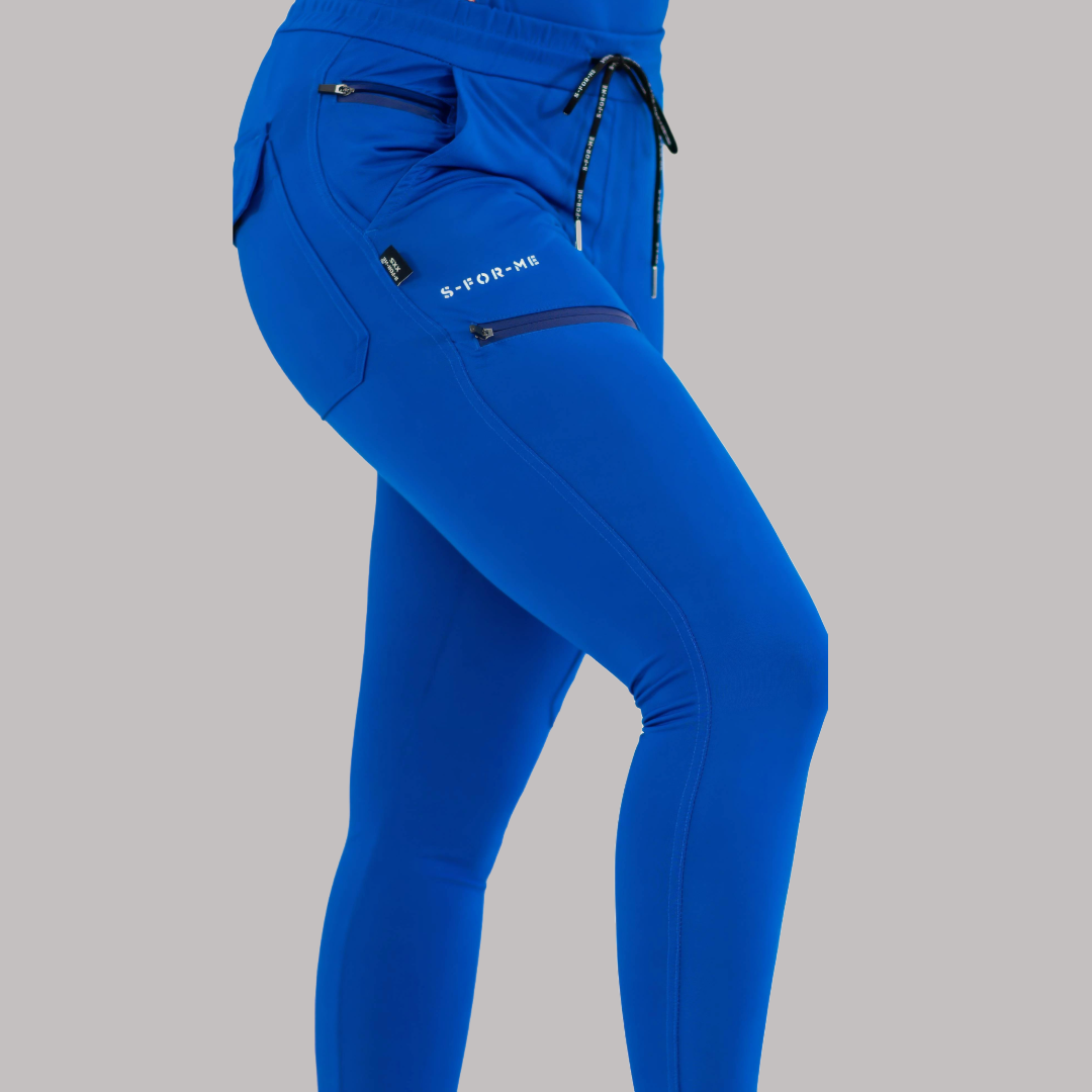 Jogger Quirúrgico Super Stretch Azul Rey Mujer, Scrubs 905