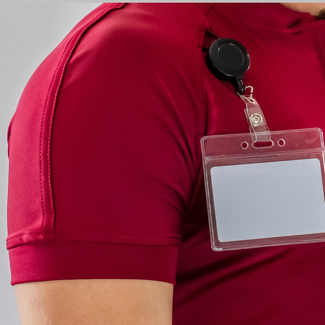 Men’s Scrub Top 901 Burgundy Super Stretch