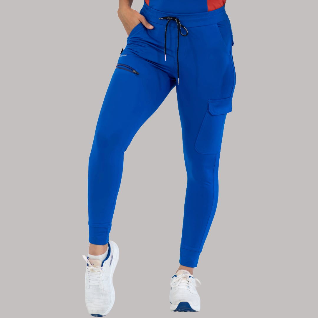 Jogger Quirúrgico Super Stretch Azul Rey Mujer, Scrubs 905