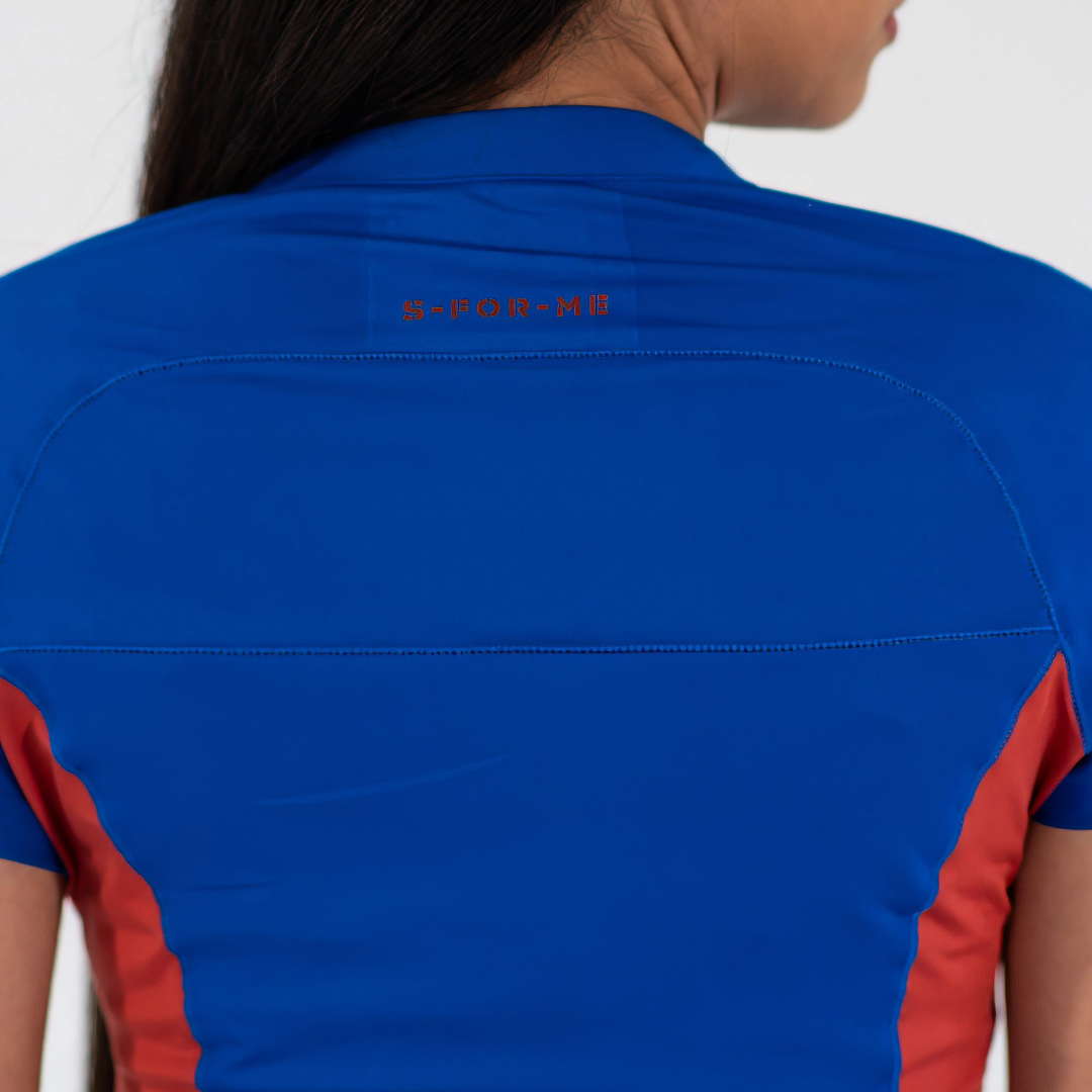 Filipina Quirúrgica Super Stretch Azul Rey - Chedron Mujer, Scrubs 905
