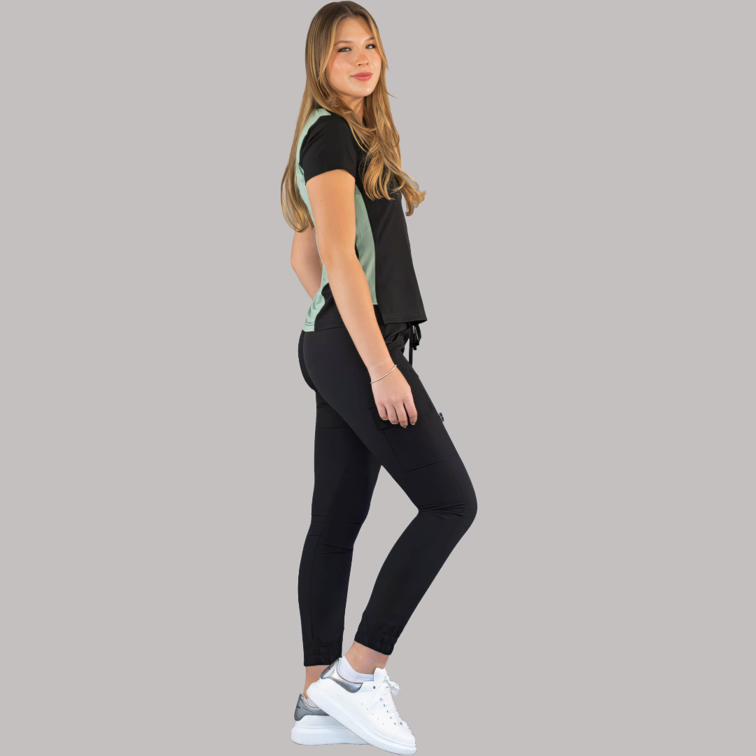 Filipina Quirúrgica Negro/Green Bay, Scrubs 520