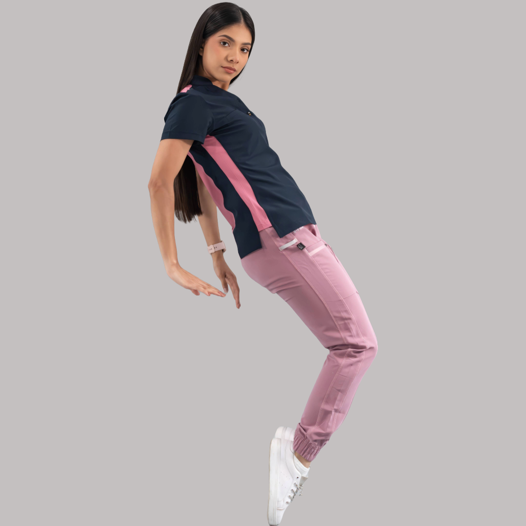 Filipina Quirúrgica Azul Mno./Palo de Rosa Mujer, Scrubs 520