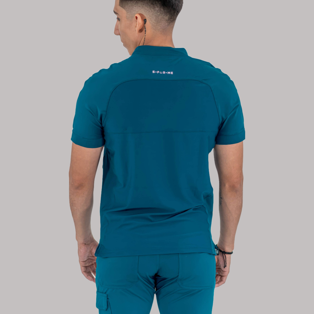 Filipina Quirúrgica Super Stretch Azul Caribe Hombre, Scrubs 905