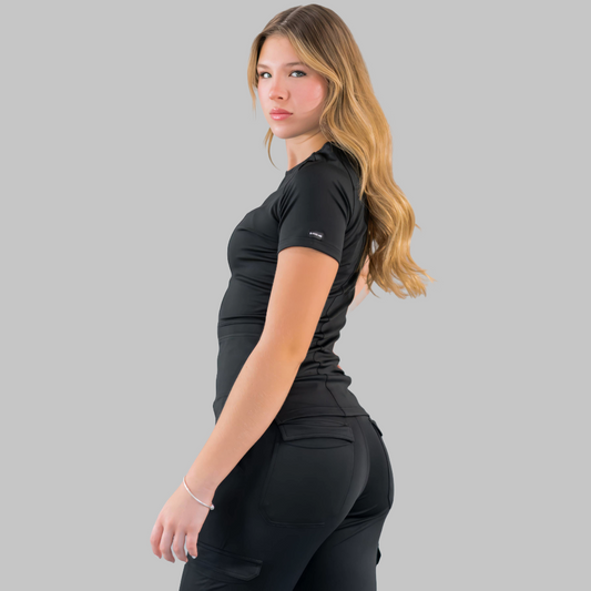 Filipina Quirurgica Negra Mujer Super Stretch, Scrubs 901