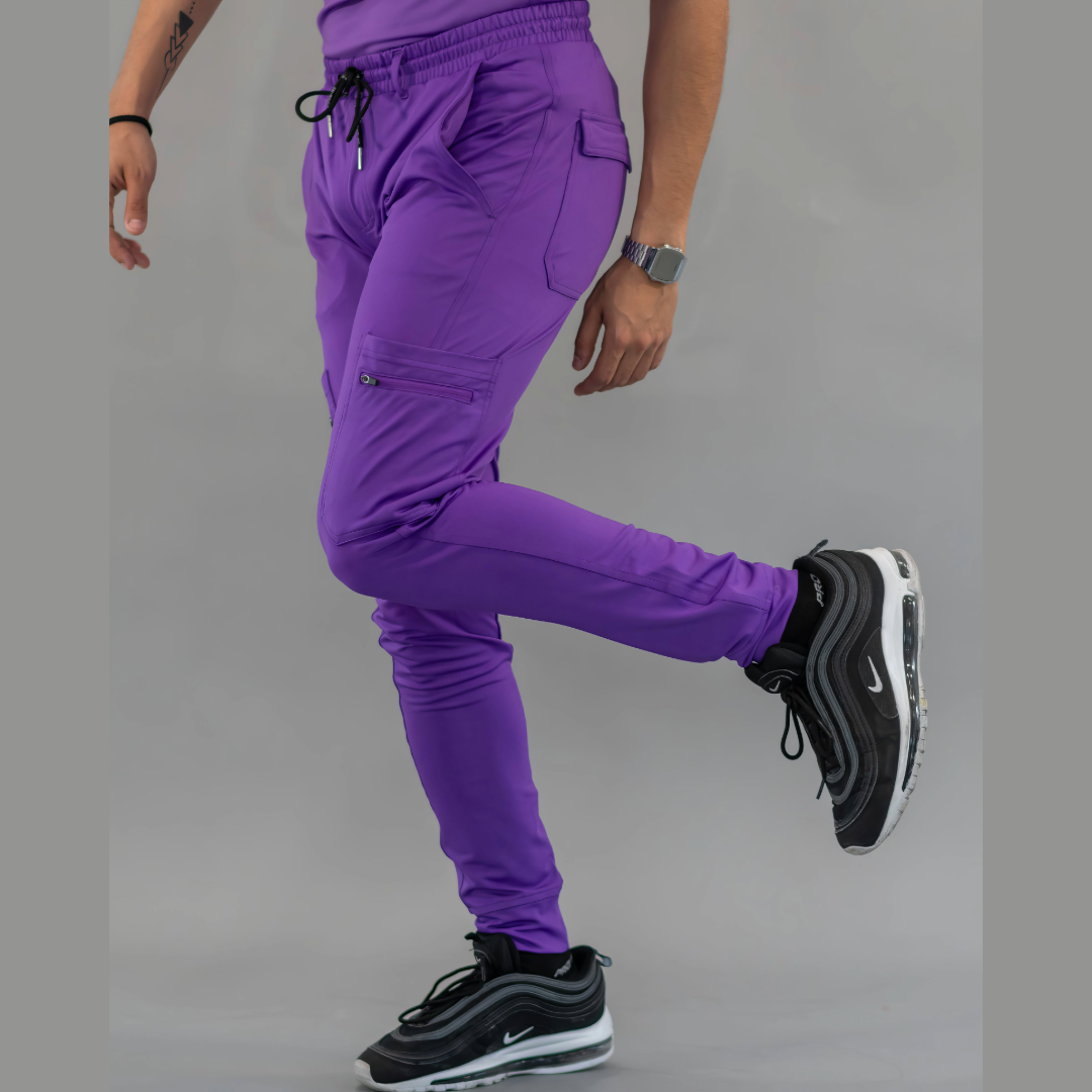 Jogger Super Stretch Hombre Morado, Scrubs 901