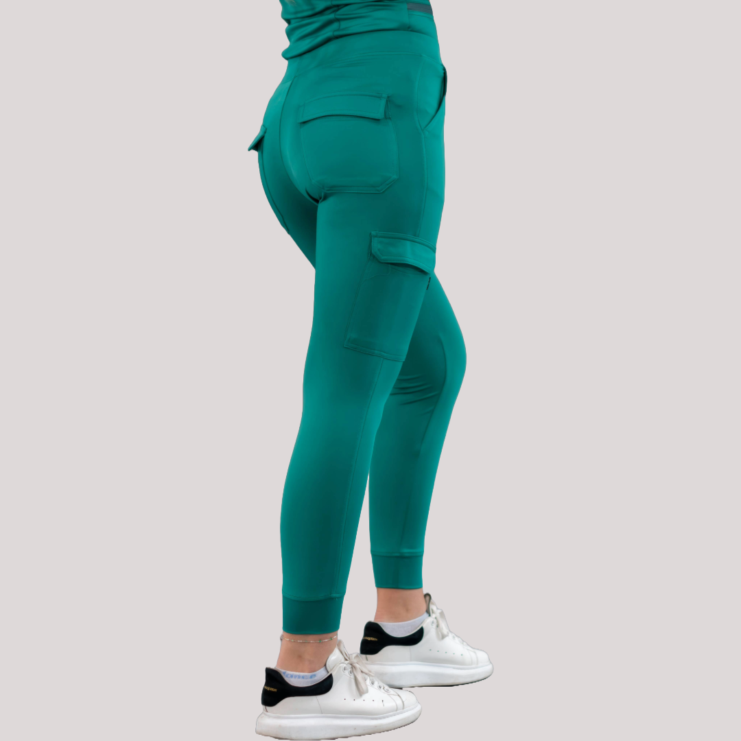 Jogger Quirúrgico, Scrubs Super Stretch Mujer 901 Verde Esmeralda