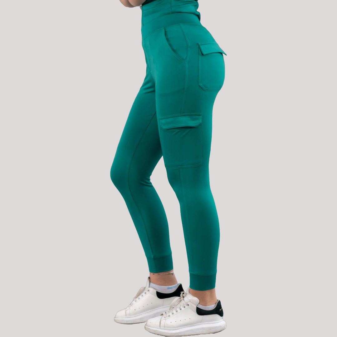 Jogger Quirúrgico, Scrubs Super Stretch Mujer 901 Verde Esmeralda