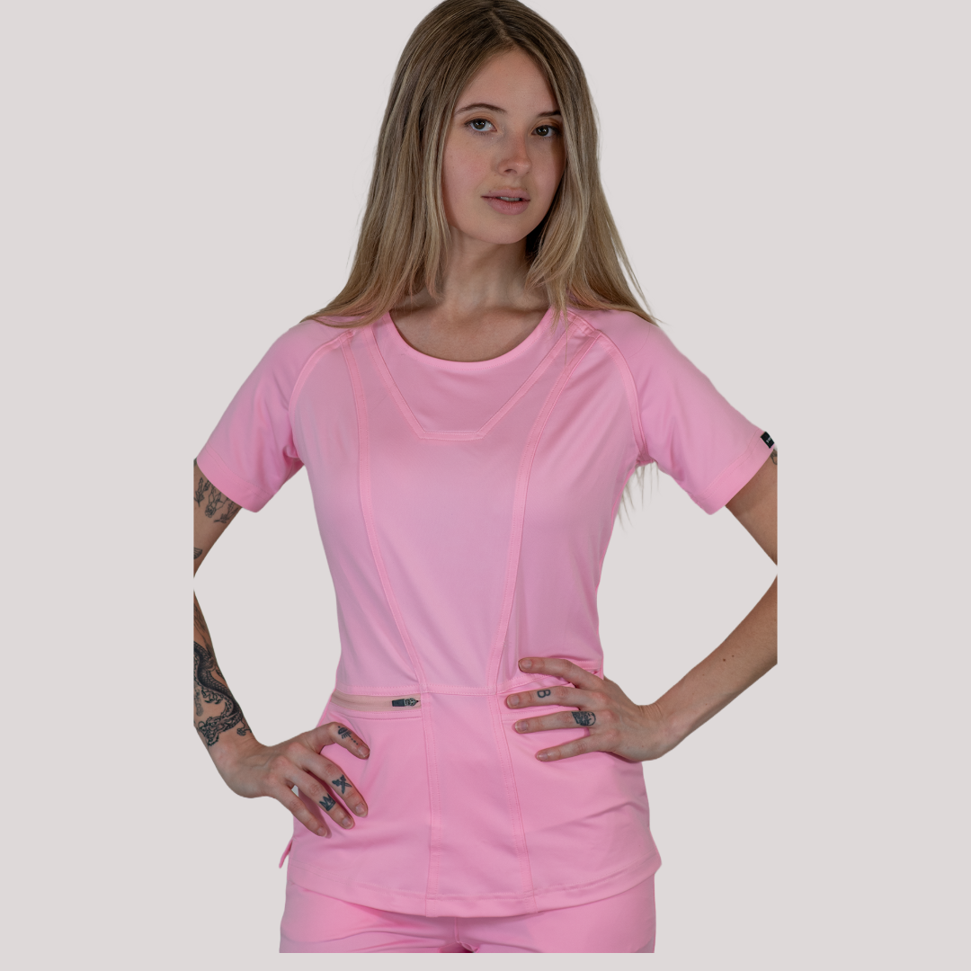 Filipina Quirúrgica, Scrubs Super Stretch Mujer 901 Rosa Pastel