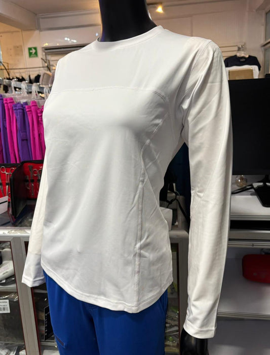 Filipina única Blanca Mujer Super Stretch Manga Larga