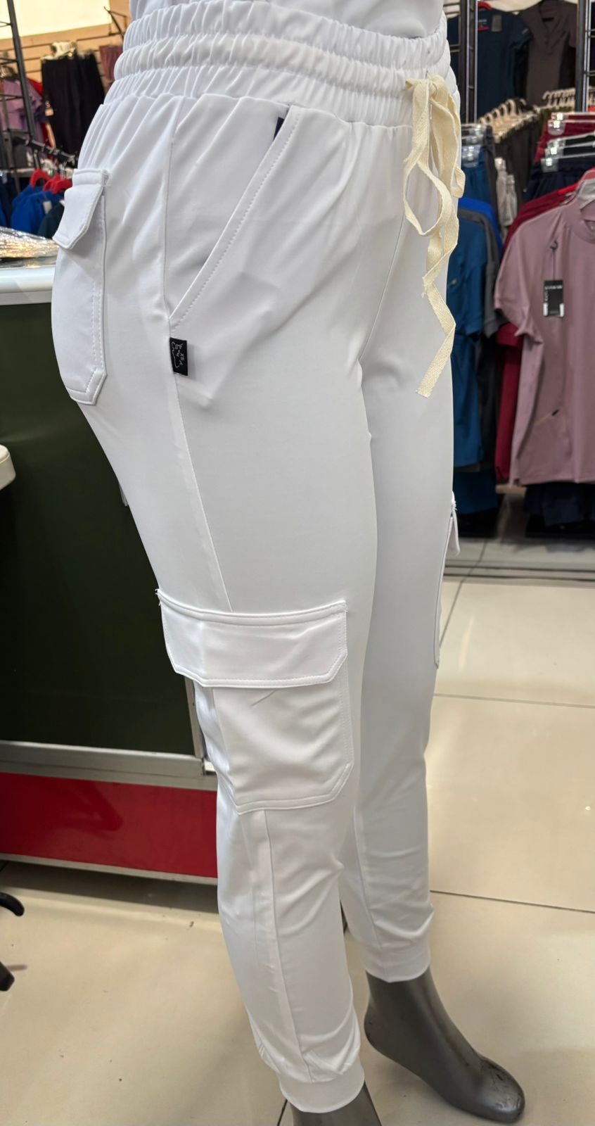 Women’s Jogger 910 White, Super Stretch Scrubs