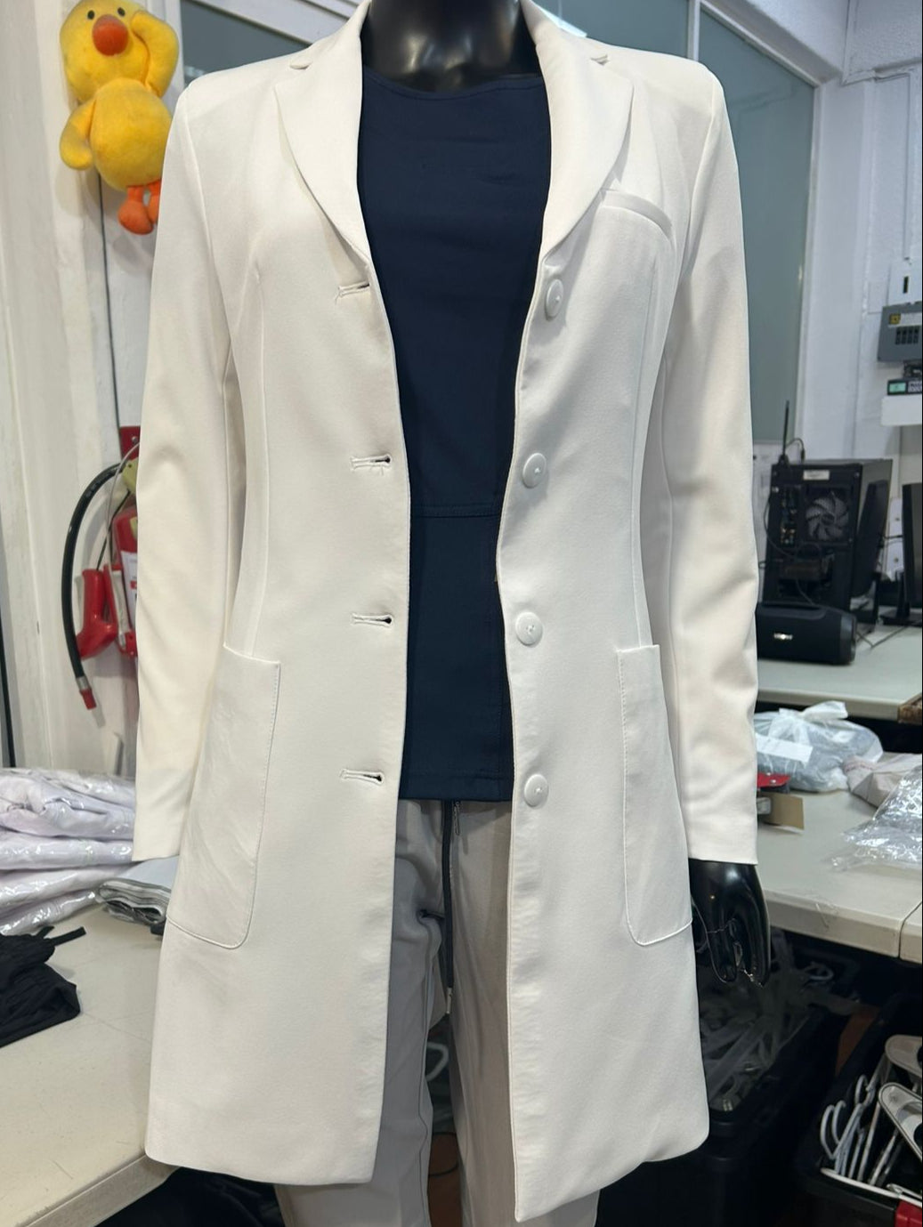 Saco Medico Stretch Alviero Antifluido Dama con Forro