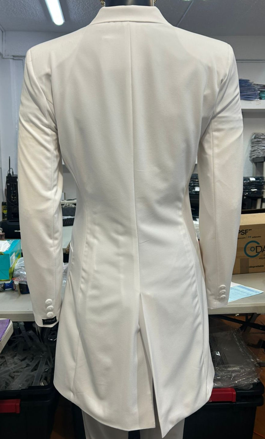 Saco Medico Stretch Alviero Antifluido Dama con Forro