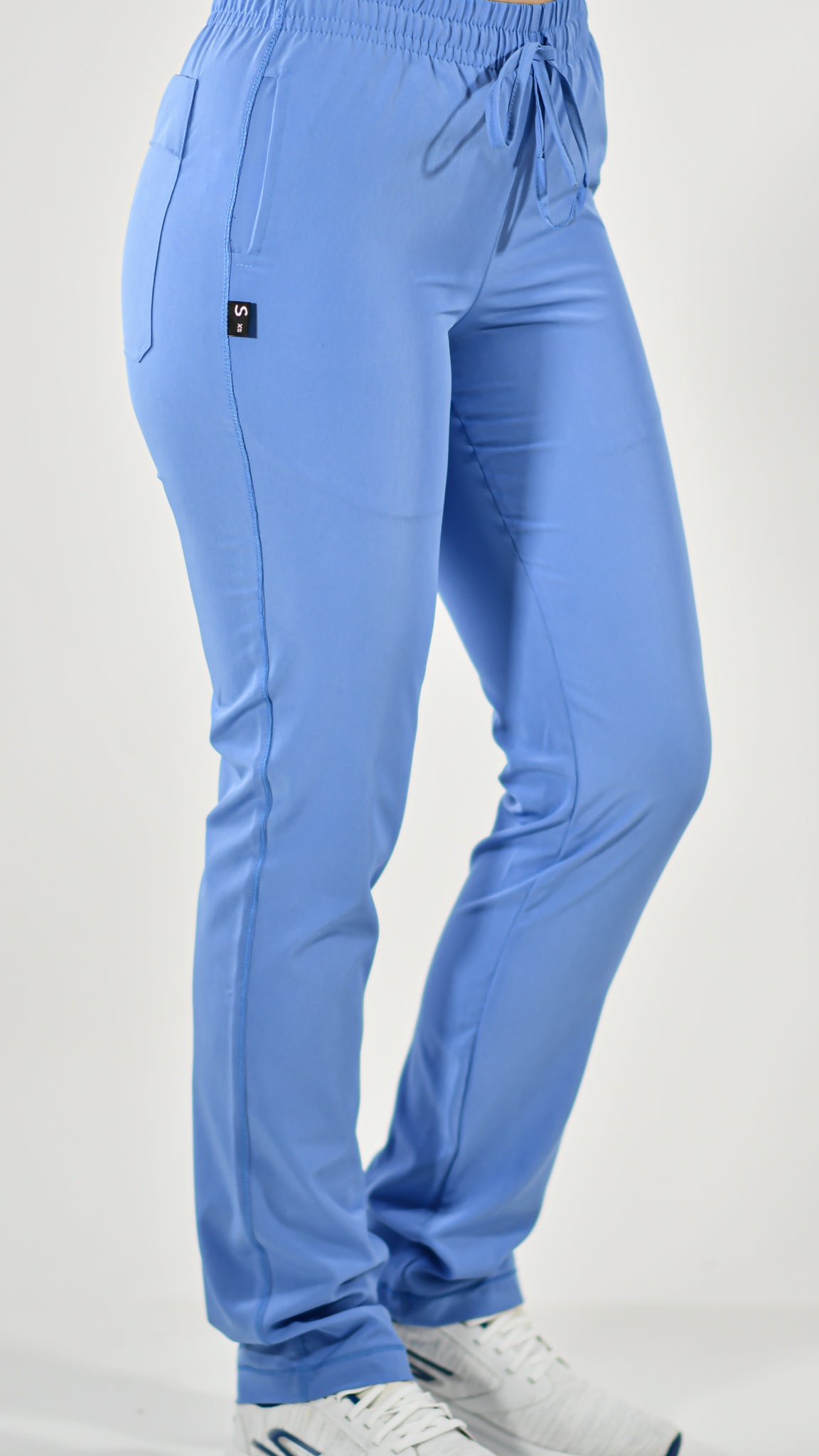 Pants Woman Fways Azul Francia 4 bolsas
