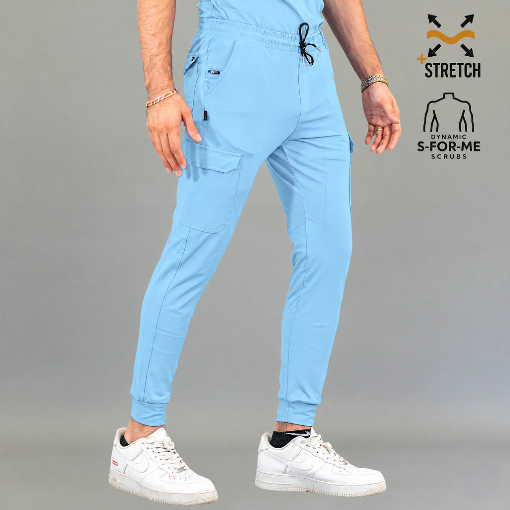 Jogger Quirúrgico Hombre Azul Cielo S-FOR-ME 901 Super Stretch