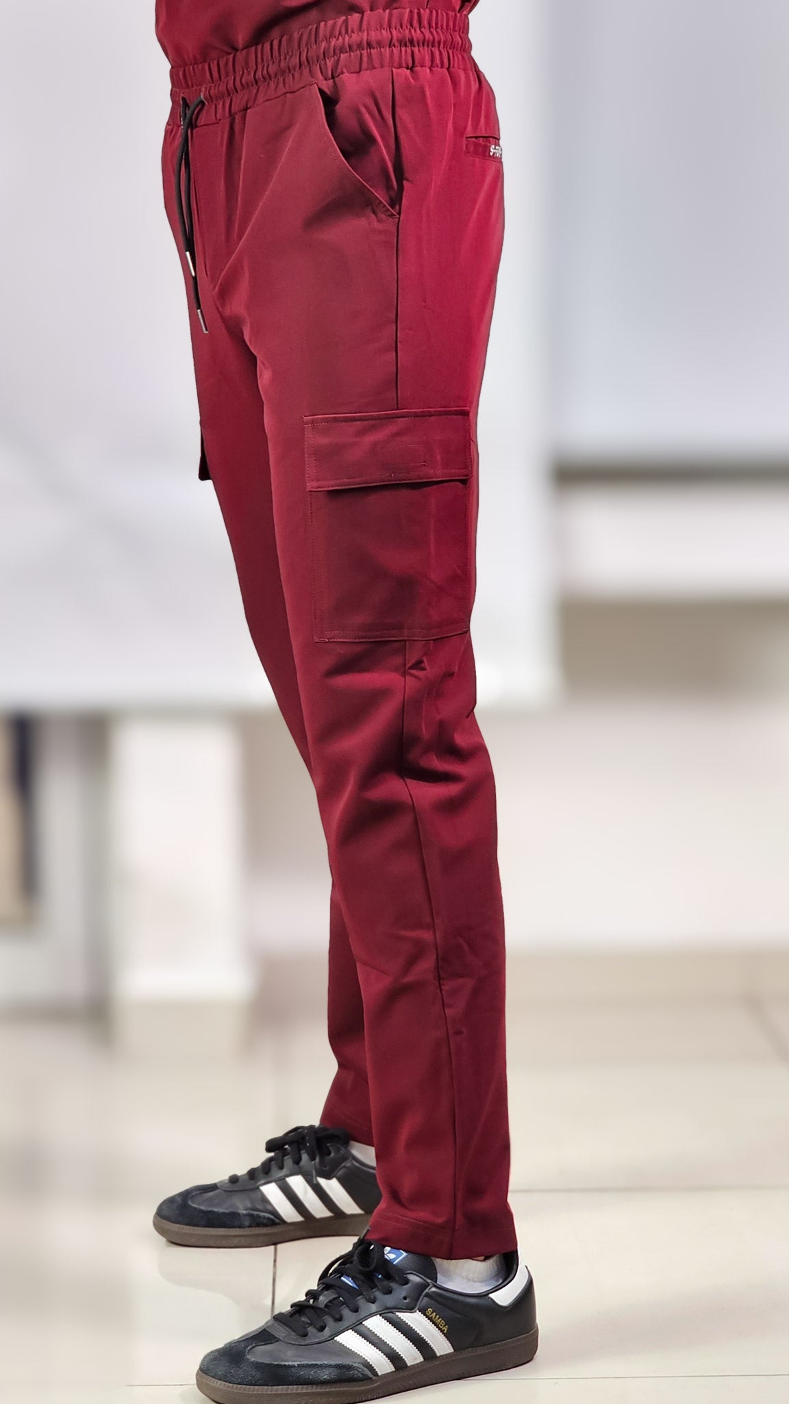 Pantalones Deportivos Combinacion De Pantalon Rojo Para Hombre