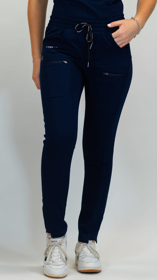 Pantalón Quirúrgico Azul Marino Mujer, Scrubs Antifluido Est. 300