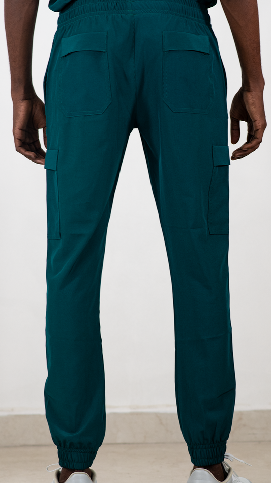 Jogger Quirúrgico Hombre 600 5 Bolsas Verde Botella F.W