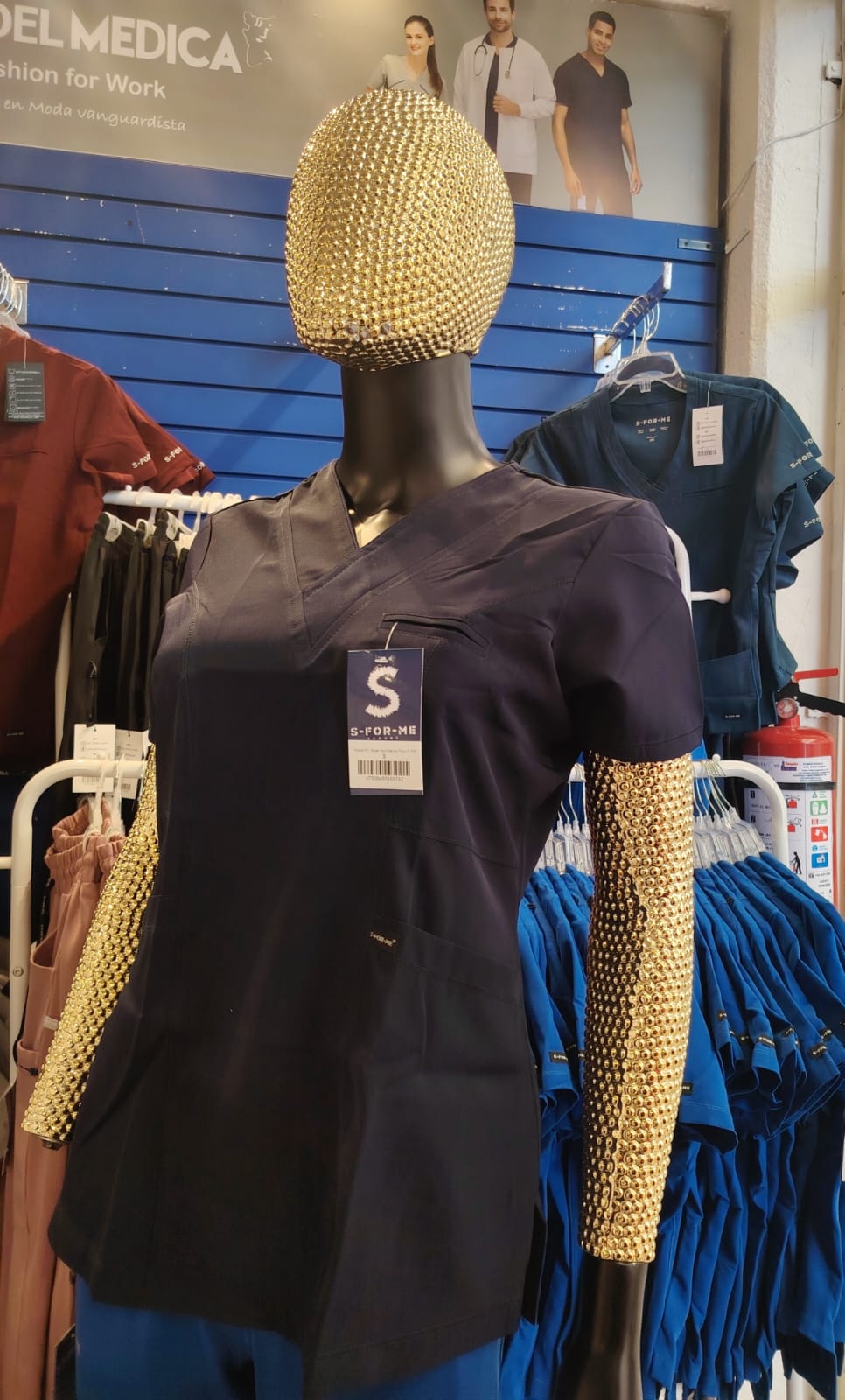 Filipina 501 dama azul marino