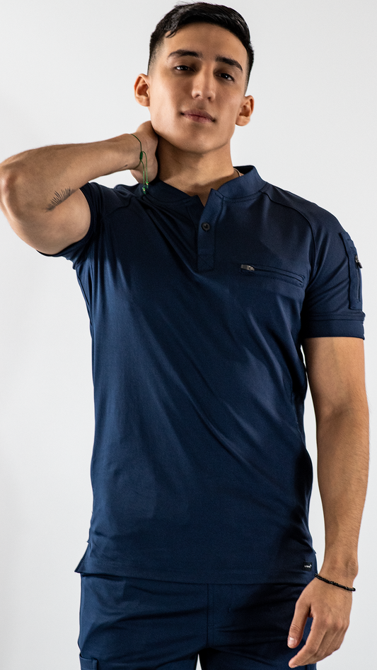 Filipina Quirurgica Hombre 901 Azul Marino Super Stretch