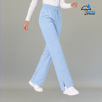 Pantalón 502 Pierna Amplia Quirúrgico Mujer Azul Plumbago Antifluido Relaxed