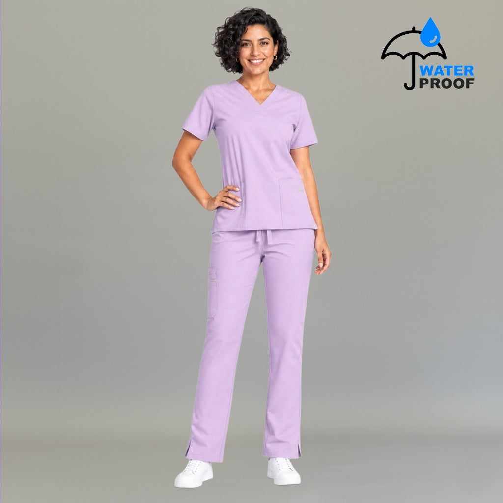 Pantalón 502 Quirúrgico Mujer Lila Antifluido Relaxed