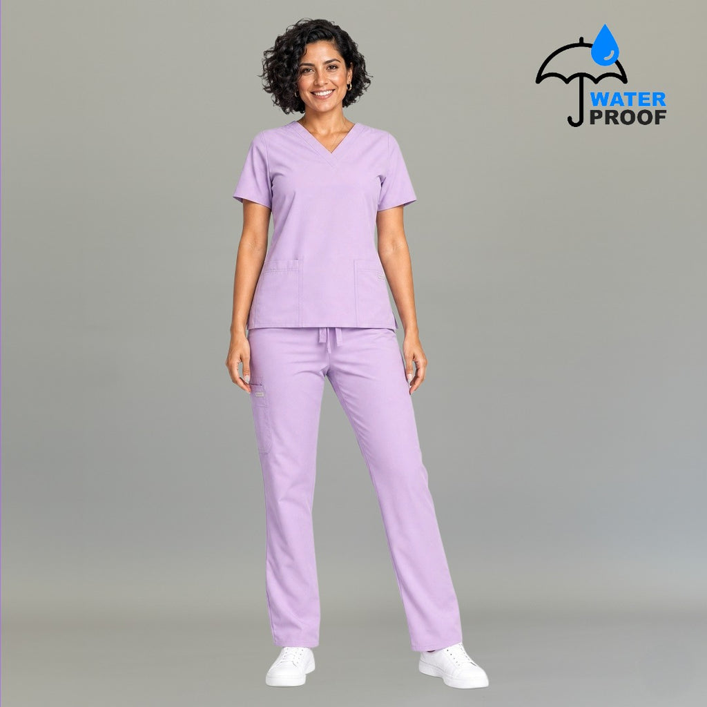 Pantalón 502 Quirúrgico Mujer Lila Antifluido Relaxed
