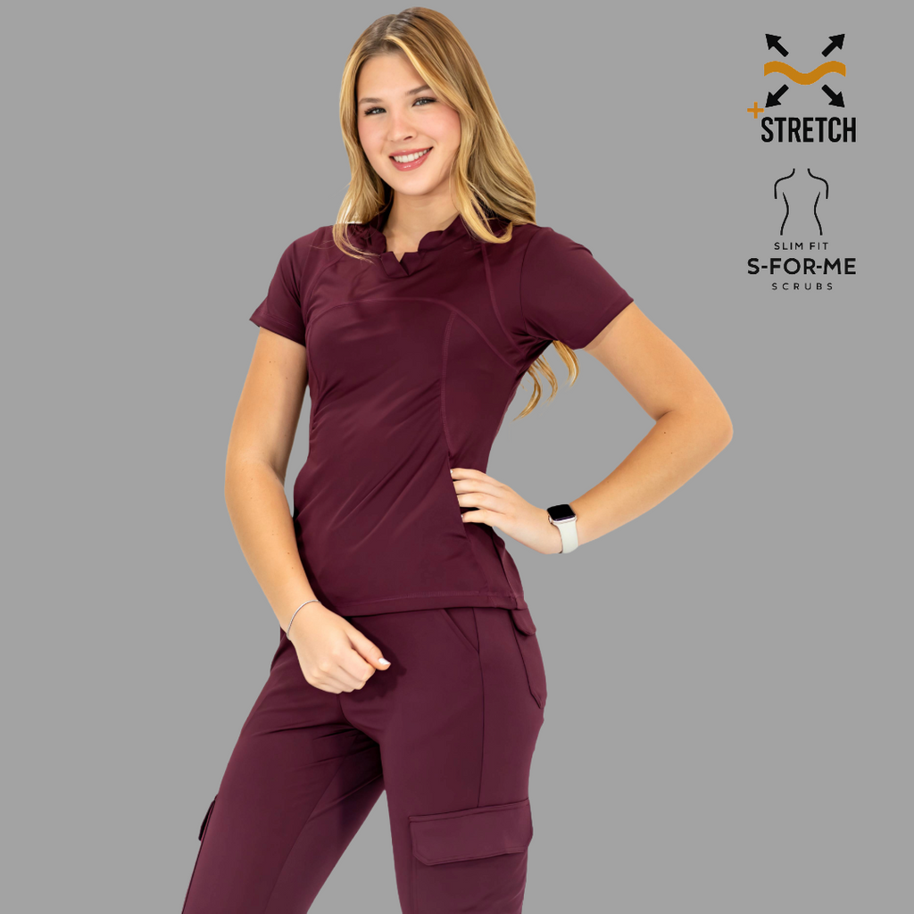 Filipina Quirúrgica Vino Mujer, Super Stretch, Scrubs 910