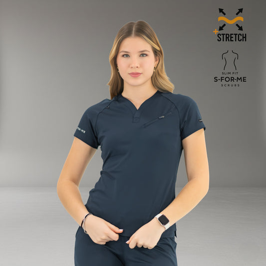 scrubs medicos mujer azul marino