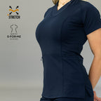 Uniforme quirúrgico azul marino mujer 902 slim fit Sandel Medica