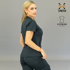 Filipina medica gris oxford mujer Estilo 910 ideal para guardias largas