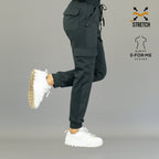 Jogger médico mujer gris oxford Estilo 910 elasticidad 4 direcciones super stretch