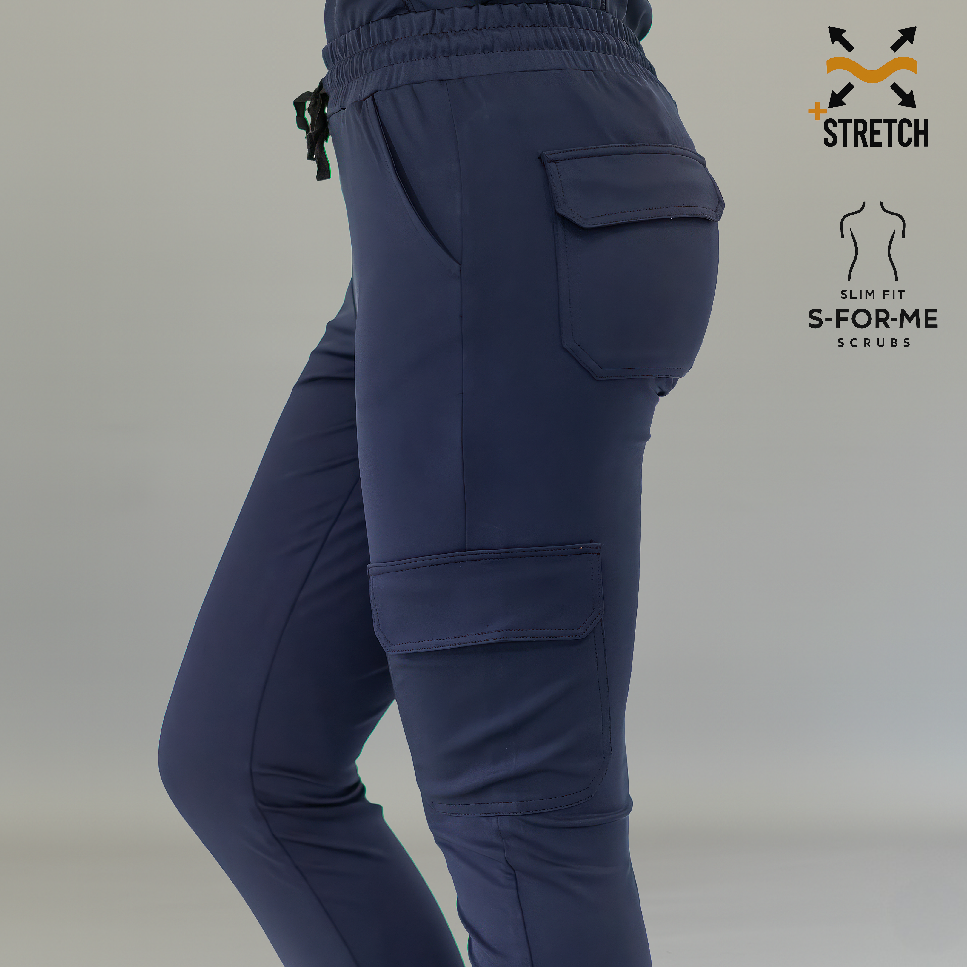 Jogger Quirúrgico 910, Azul Marino Mujer Super Stretch, Scrubs 910