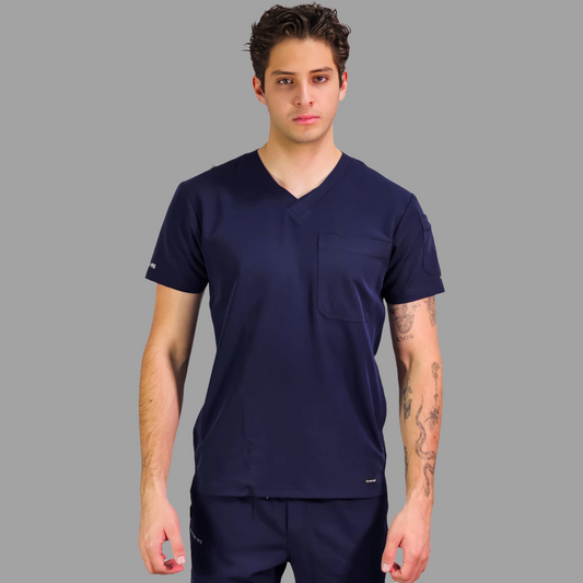 Filipina Quirurgica Antifluido Hombre Azul Marino, Scrubs 300