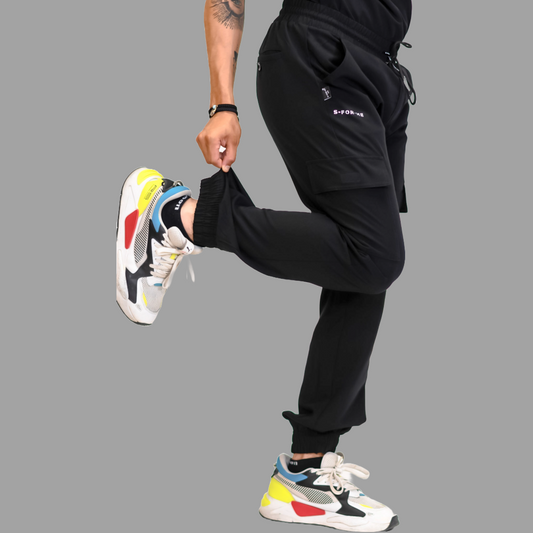 Jogger Quirurgico Antifluido Hombre, Scrubs 300 Negro