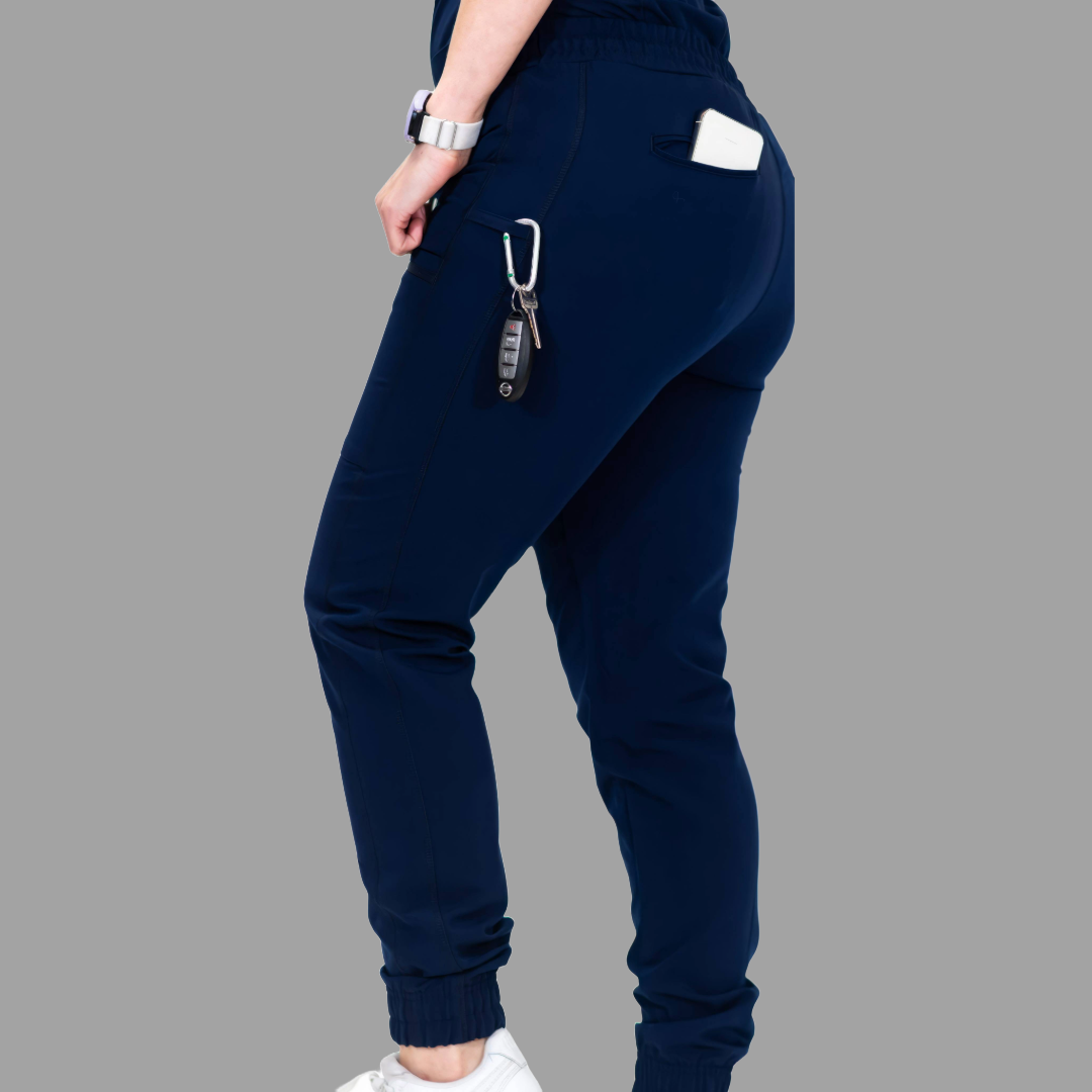 Jogger Quirúrgico Azul Marino Mujer Antifluido, Scrubs 300