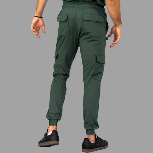 Jogger Quirurgico Hombre Verde Olivo Super Stretch, Scrubs 910