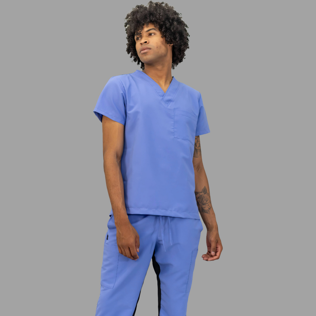 Conjunto Quirúrgico Unisex · Modelo 500 Basic · Azul Plumbago