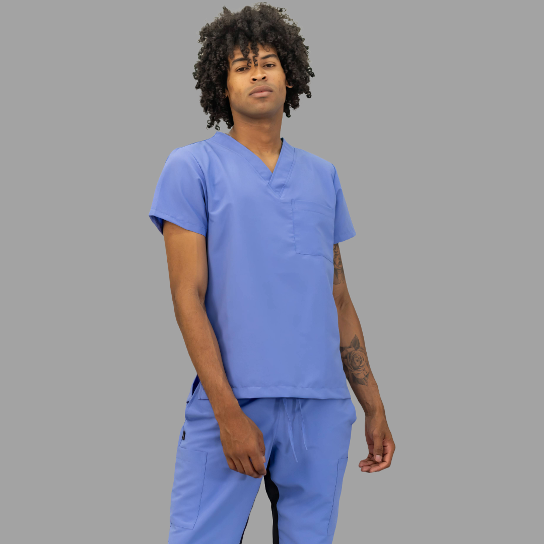 Conjunto Quirúrgico Unisex · Modelo 500 Basic · Azul Plumbago