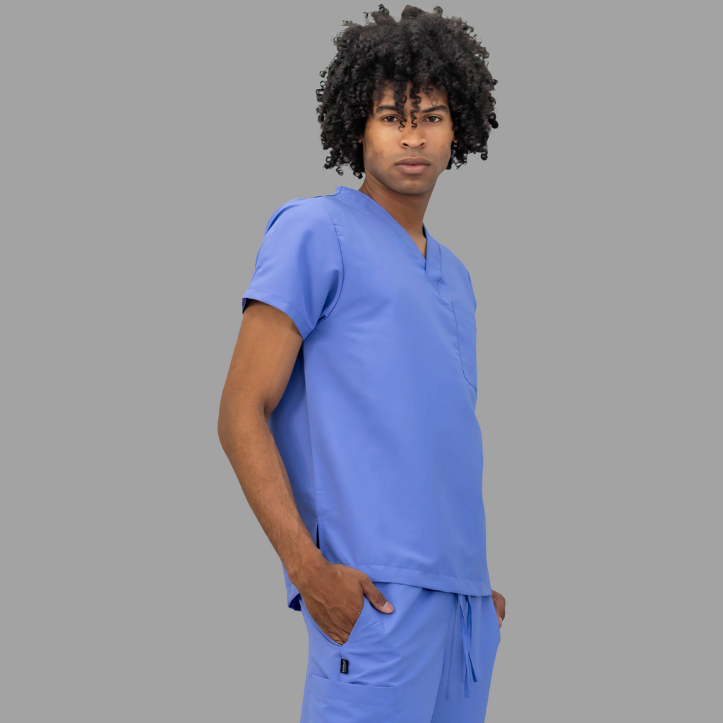 Conjunto Quirúrgico Unisex · Modelo 500 Basic · Azul Plumbago