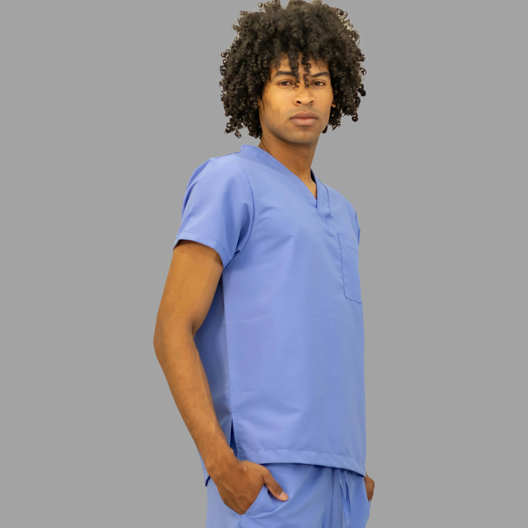 Conjunto Quirúrgico Unisex · Modelo 500 Basic · Azul Plumbago