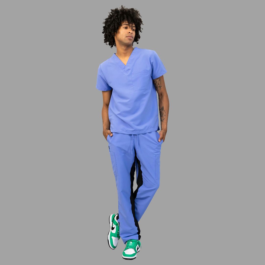 Conjunto Quirúrgico Unisex · Modelo 500 Basic · Azul Plumbago