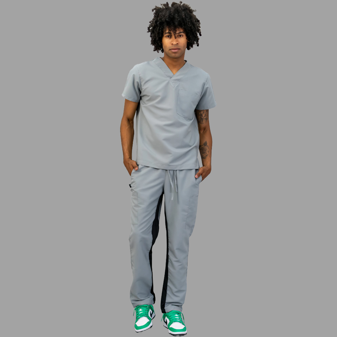Conjunto Quirúrgico Unisex · Modelo 500 Basic · Gris Perla