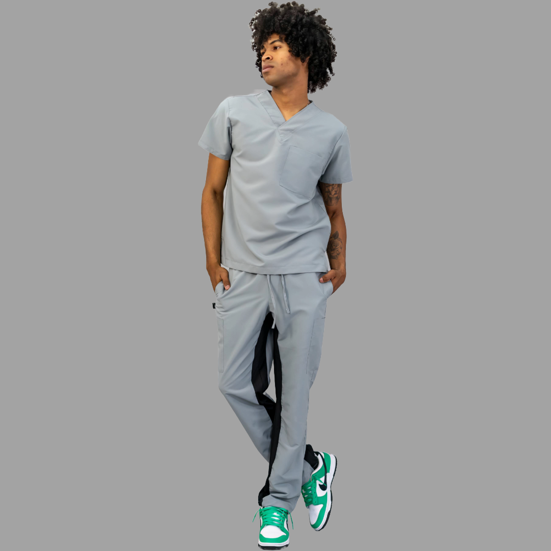 Conjunto Quirúrgico Unisex · Modelo 500 Basic · Gris Perla
