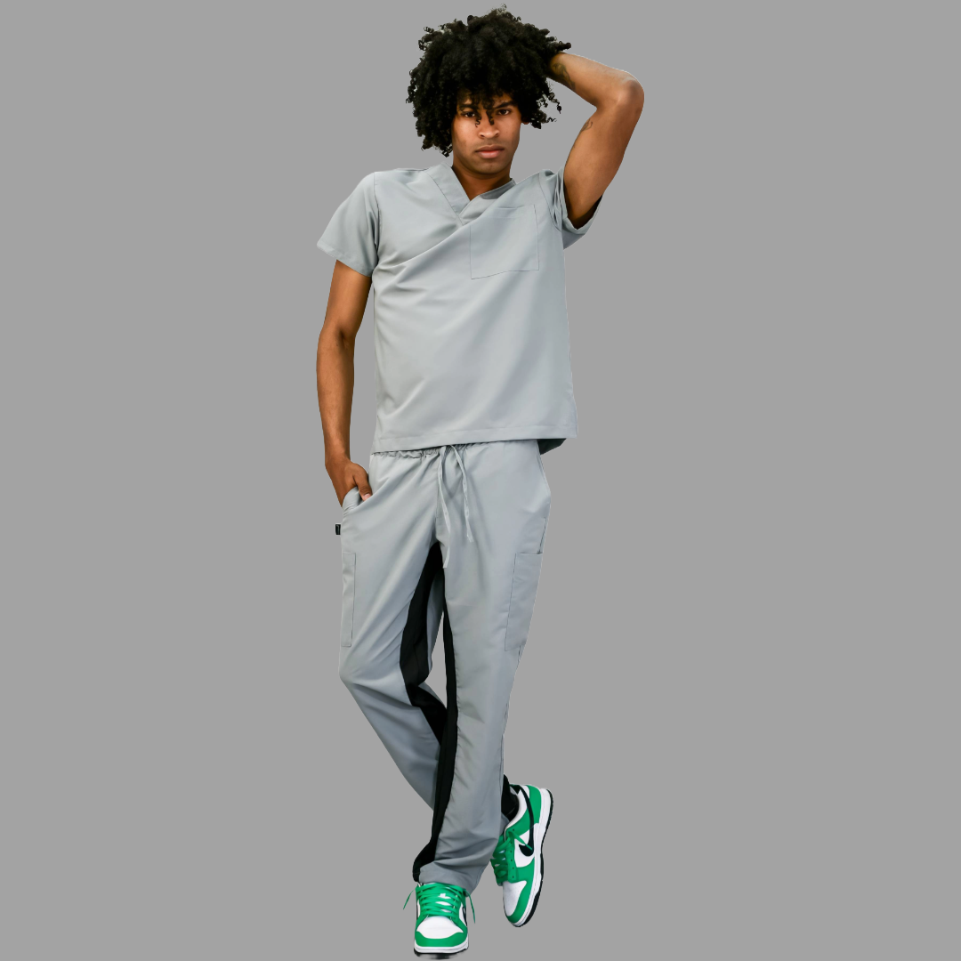 Conjunto Quirúrgico Unisex · Modelo 500 Basic · Gris Perla
