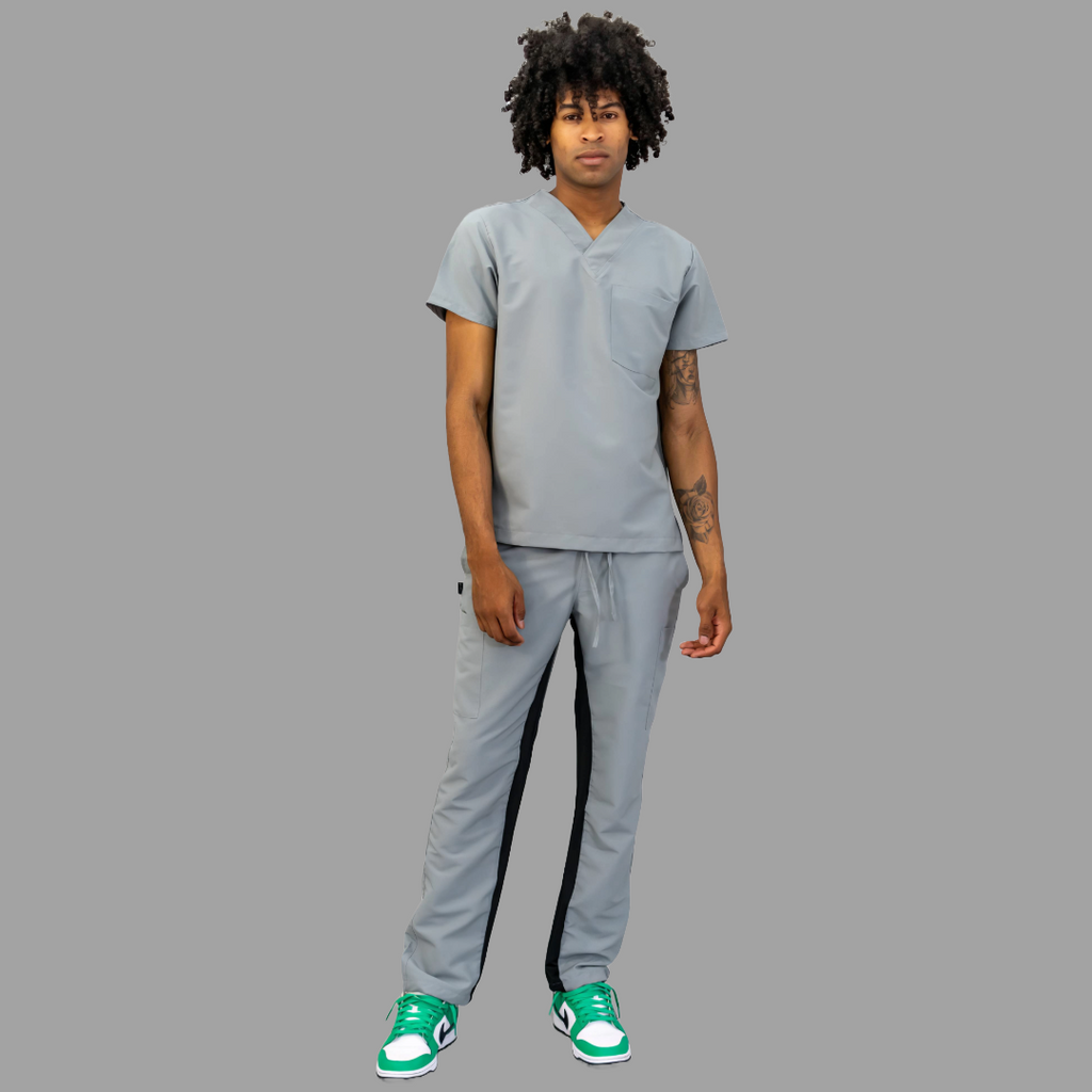 Conjunto Quirúrgico Unisex · Modelo 500 Basic · Gris Perla