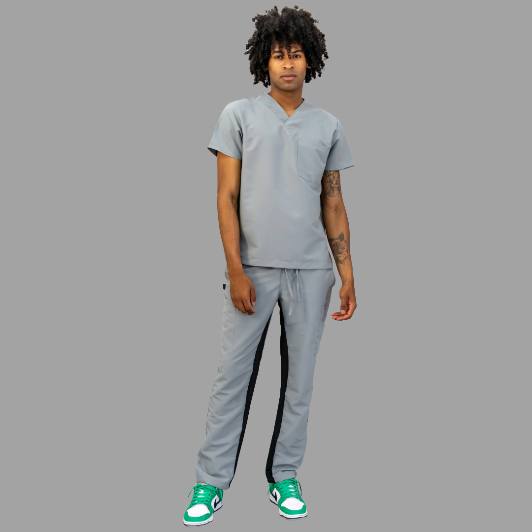 Conjunto Quirúrgico Unisex · Modelo 500 Basic · Gris Perla