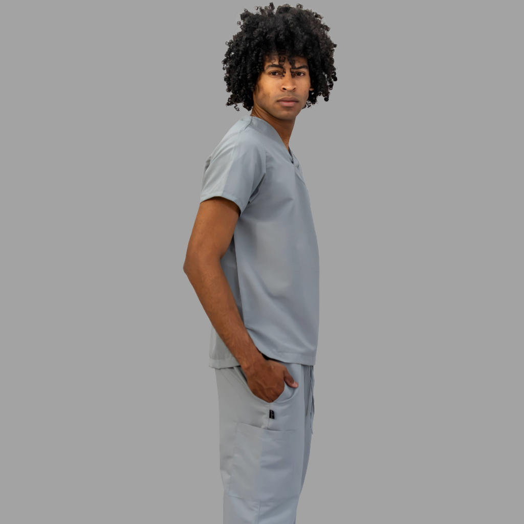 Conjunto Quirúrgico Unisex · Modelo 500 Basic · Gris Perla